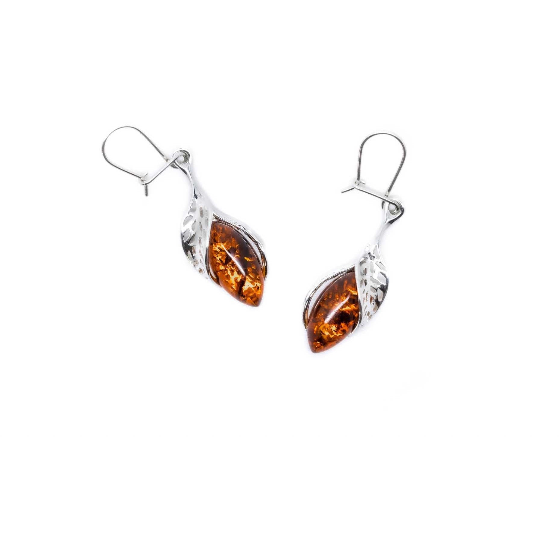 Fancy Top Cognac Amber Earrings Spirit Journeys