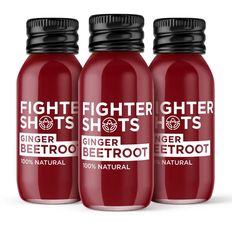 Fighter Shots 100% VEGAN Ginger + Beetroot, 6 or 12 x 60ml Spirit Journeys Gifts