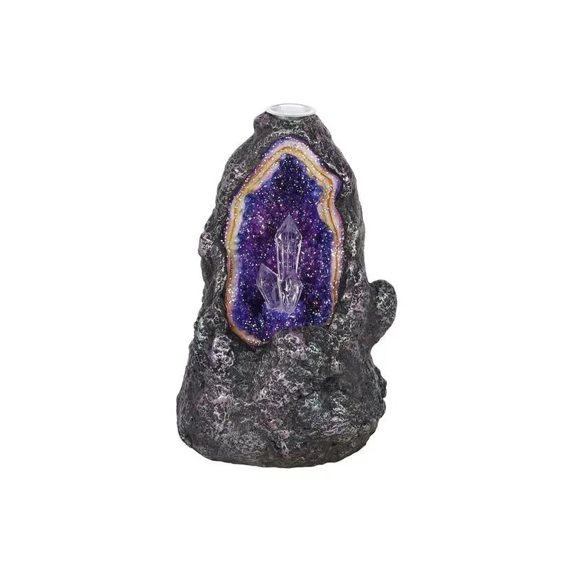 Glowing Crystal Cave Backflow Incense Burner Spirit Journeys Gifts