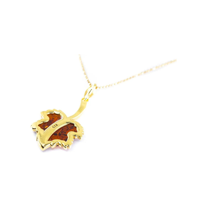 Gold Plated Maple Leaf Charm Pendant Spirit Journeys Gifts