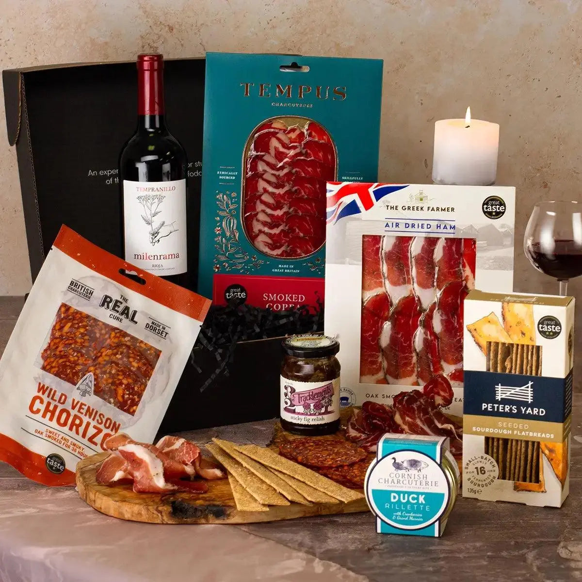 Gourmet Charcuterie and Wine Gift Hamper Spirit Journeys Gifts