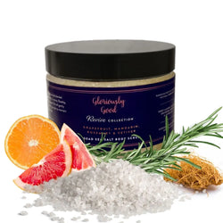 Grapefruit, Mandarin, Rosemary & Vetiver Dead Sea Salt Natural Body Scrub Gloriously Good