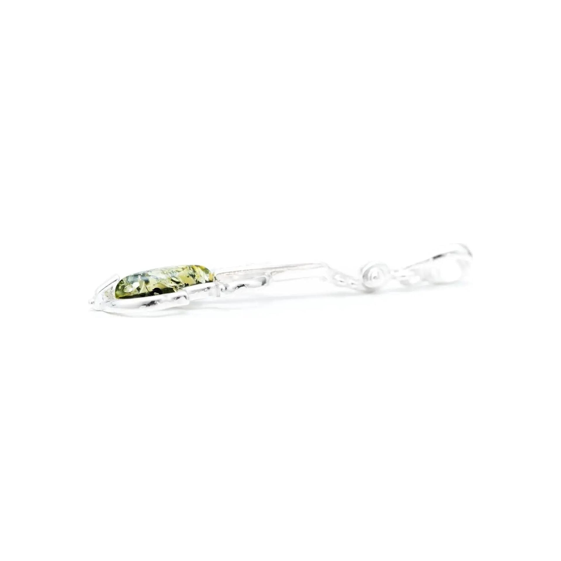 Green Amber Violin Pendant Spirit Journeys Gifts