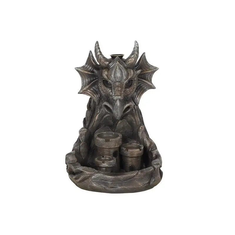 Grey Dragon Backflow Incense Burner Spirit Journeys Gifts