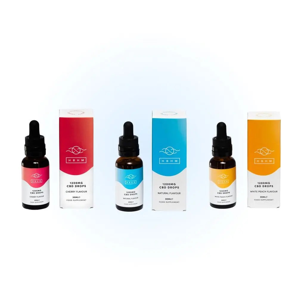 HBHM 1200mg CBD Oil Drops Bundle HBHM