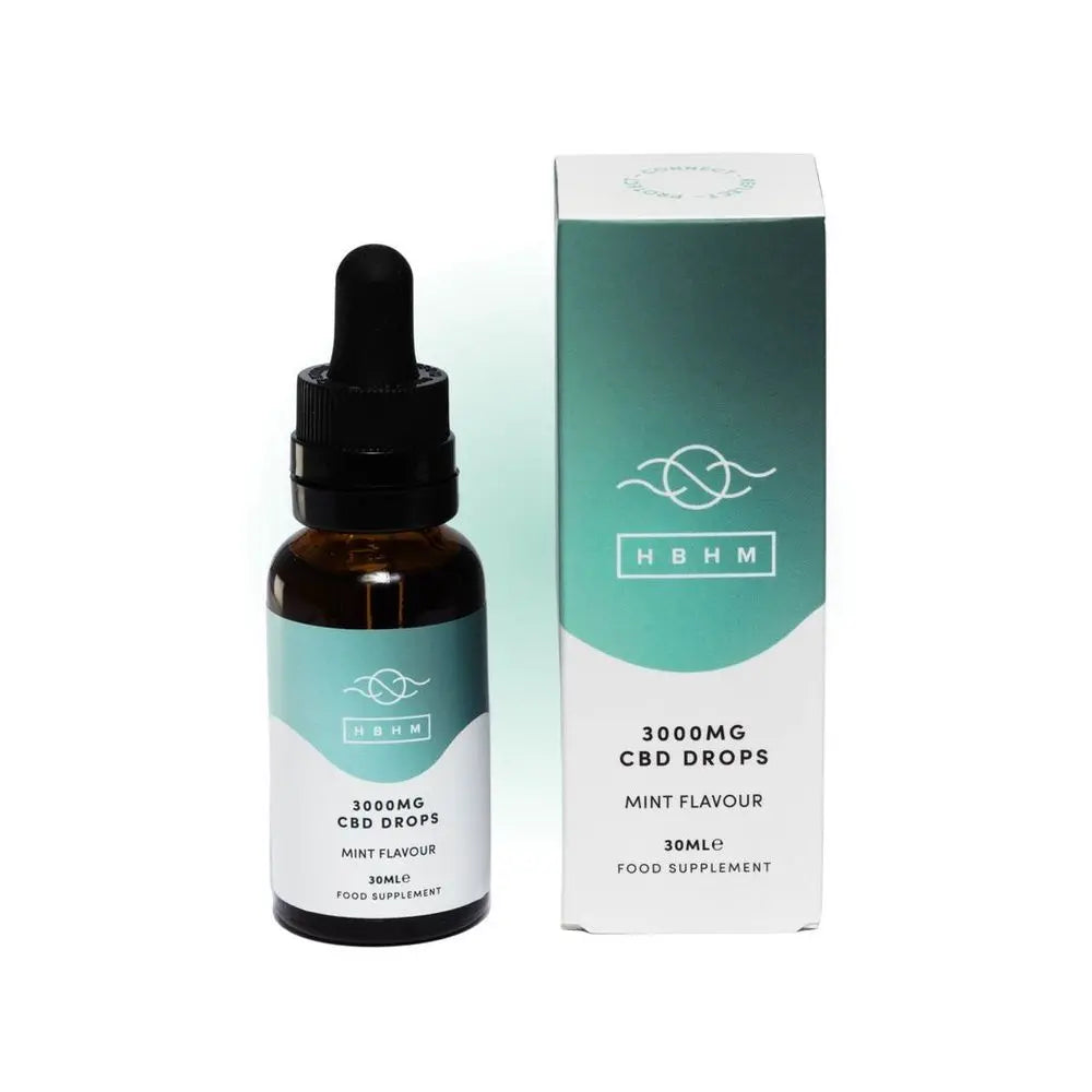 HBHM Mint 3000mg CBD Oil Drops hbhmcbdoil