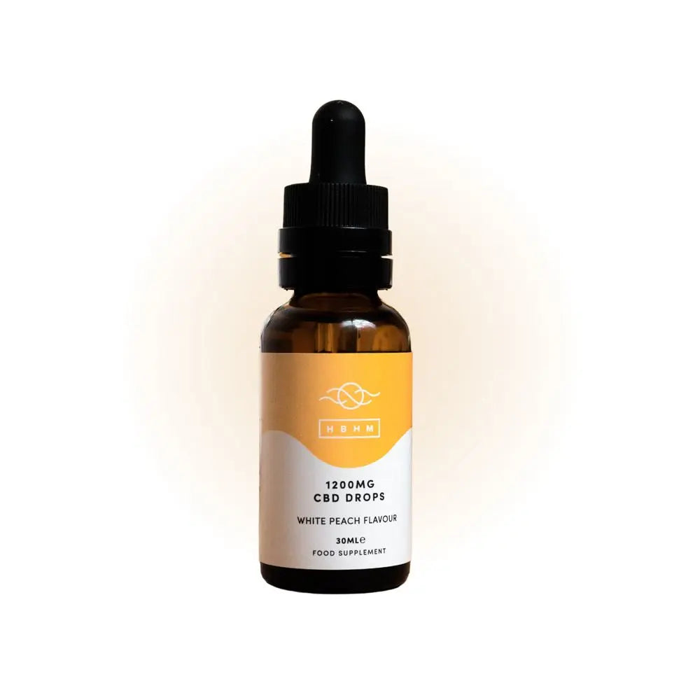 HBHM White Peach 1200mg CBD Oil Drops hbhmcbdoil