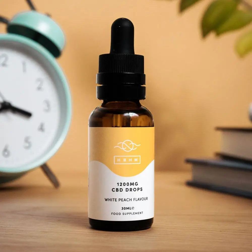 HBHM White Peach 1200mg CBD Oil Drops hbhmcbdoil
