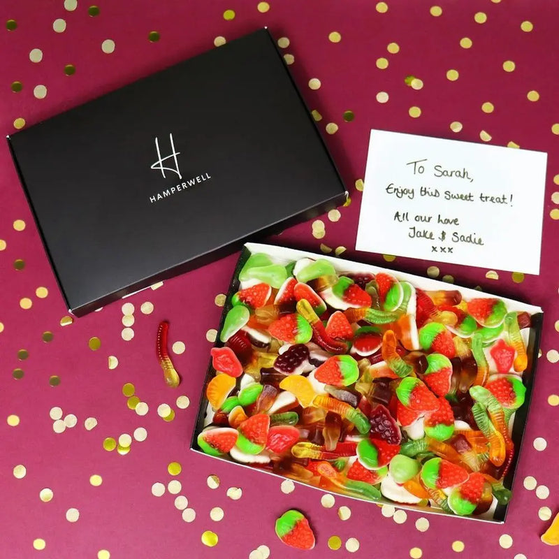 Halal Jelly Sweets Letterbox Gift Hamper HamperWell