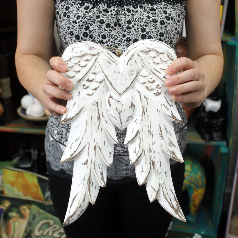 Hand Crafted Double Angel Wing - 31cm Spirit Journeys Gifts