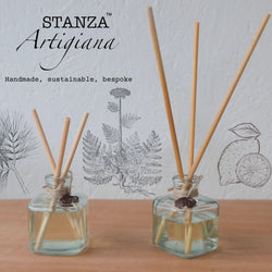 Home diffuser - recycled glass and wooden reeds - Mystical affair Stanza Artigiana