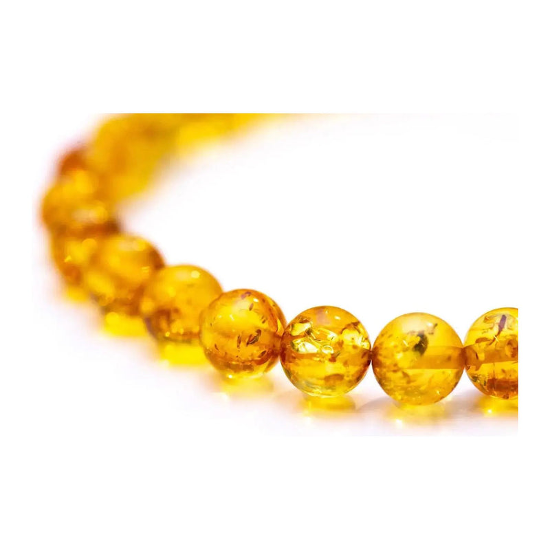 Honey Amber Sphere Bead Bracelet Spirit Journeys Gifts