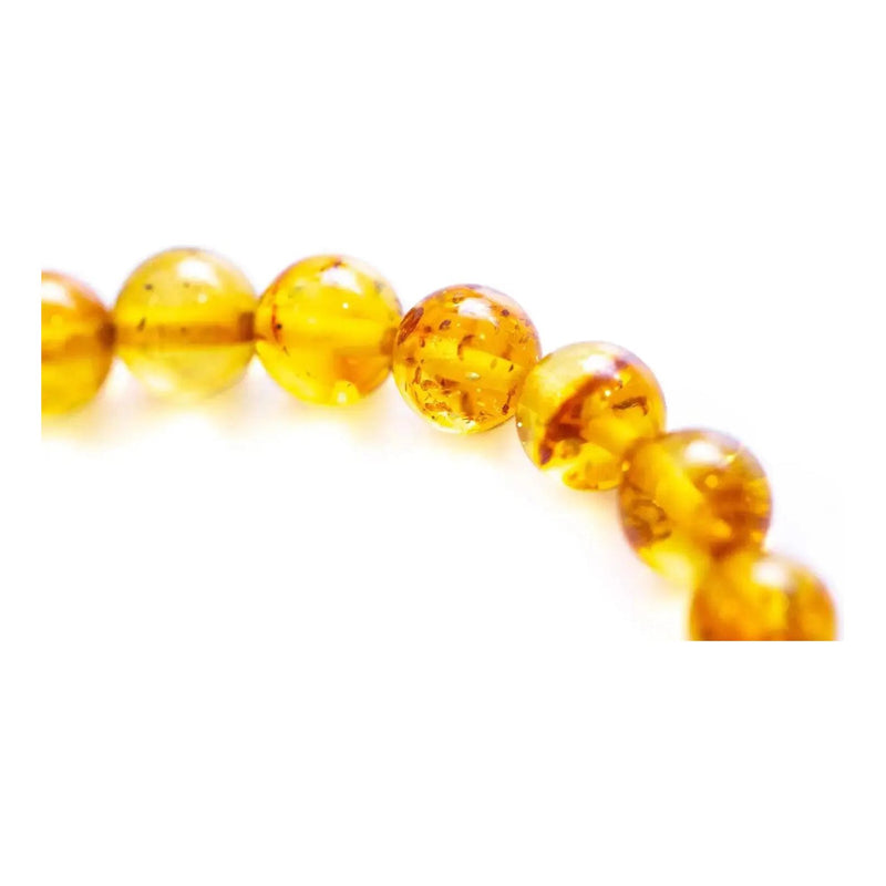 Honey Amber Sphere Bead Bracelet Spirit Journeys Gifts