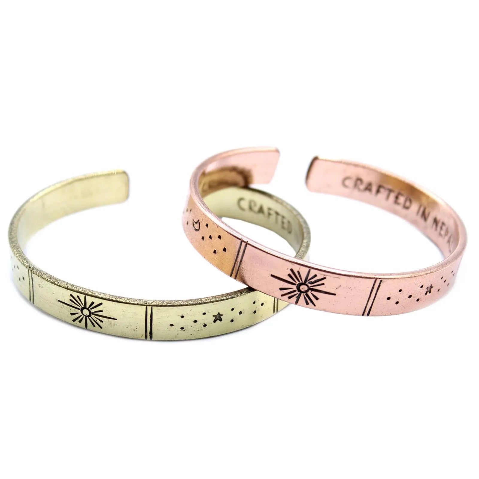 Inspiration Bracelet - Copper Snrise, Galaxy, Stars, Earth Spirit Journeys Gifts