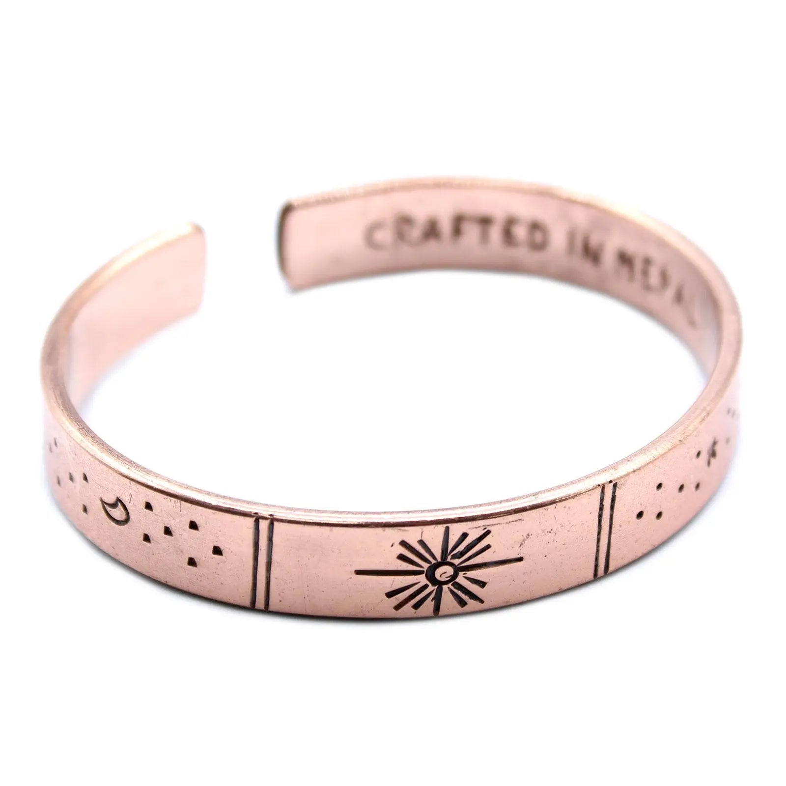 Inspiration Bracelet - Copper Snrise, Galaxy, Stars, Earth Spirit Journeys Gifts