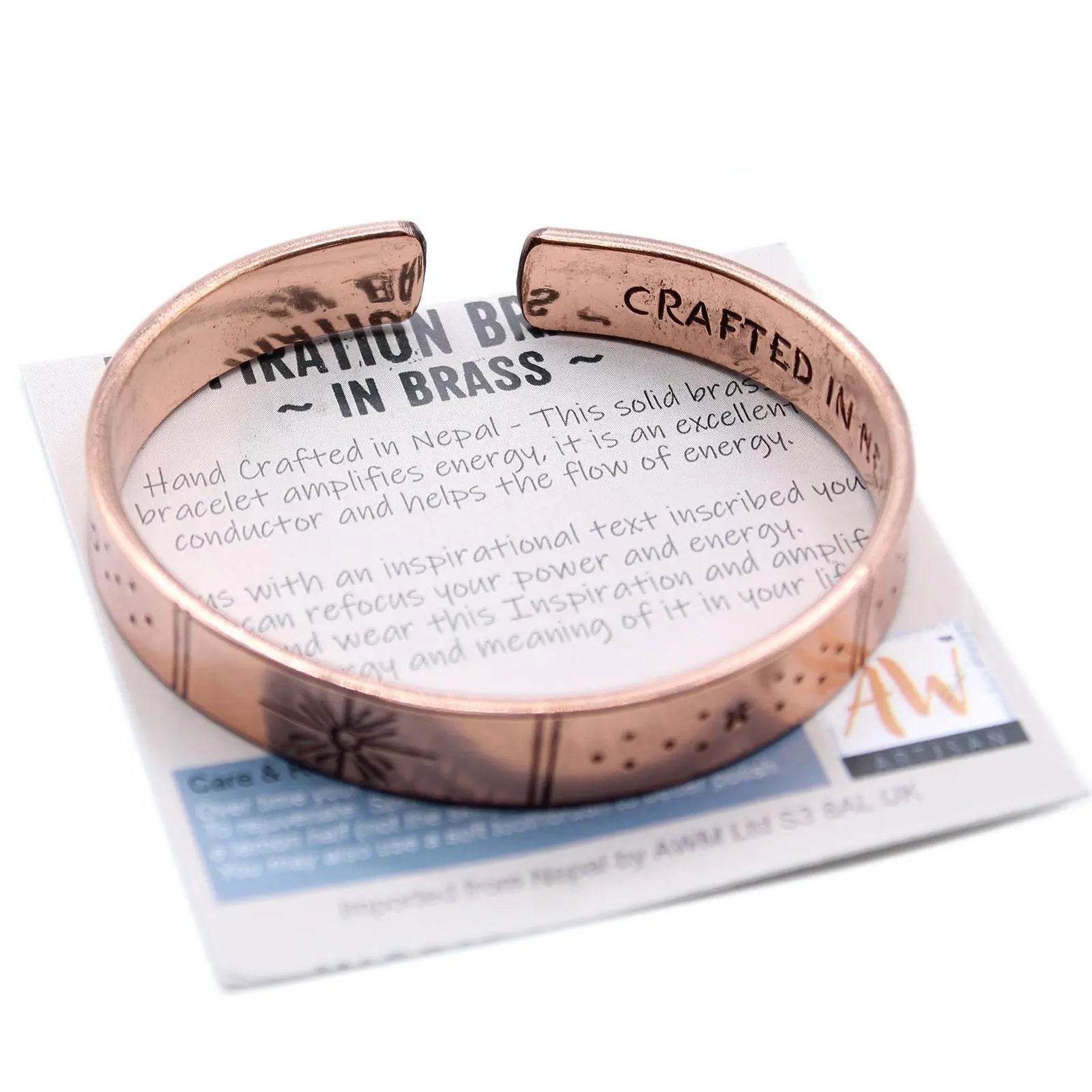 Inspiration Bracelet - Copper Snrise, Galaxy, Stars, Earth Spirit Journeys Gifts