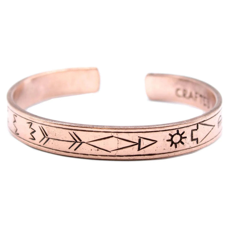 Inspiration Bracelet - Copper Snrise, Galaxy, Stars, Earth Spirit Journeys Gifts