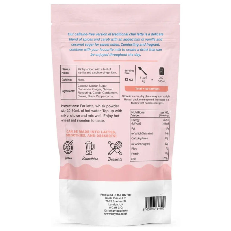 KAYTEA - Spiced Vanilla Chai Latte Powder (100g) KAYTEA