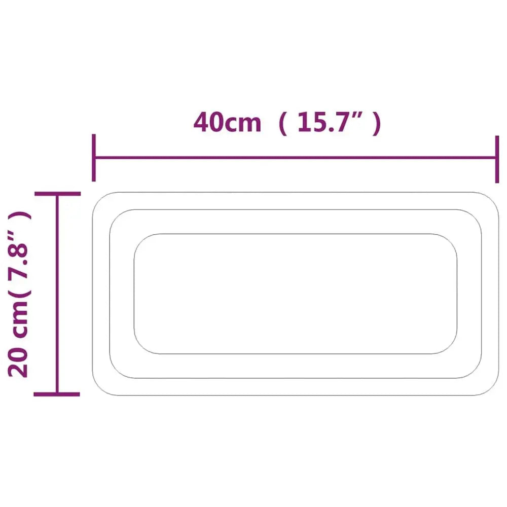 LED Bathroom Mirror 20x40 cm vidaXL