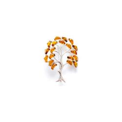 Large Amber Tree Brooch Spirit Journeys Gifts