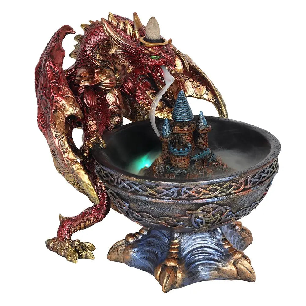 Large Dragon Bowl Backflow Incense Burner Spirit Journeys Gifts