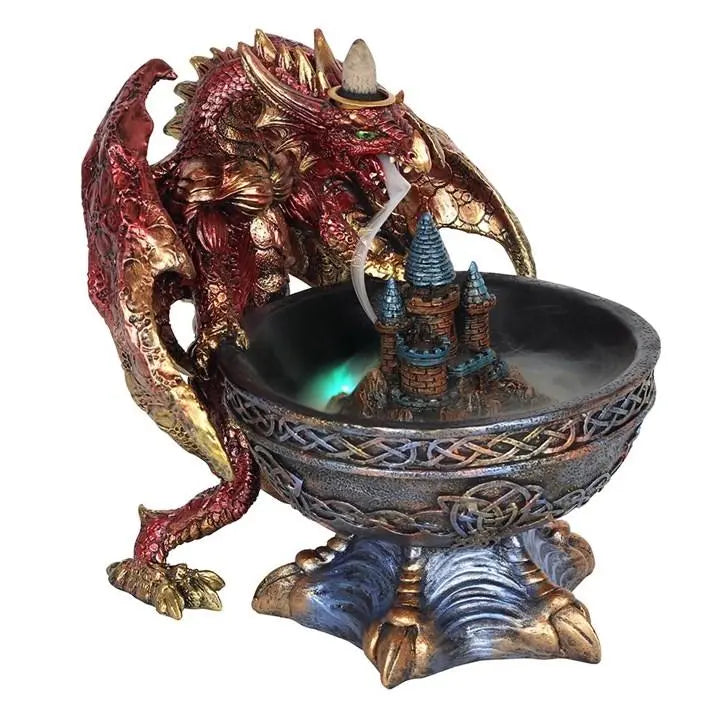 Large Dragon Bowl Backflow Incense Burner Spirit Journeys Gifts