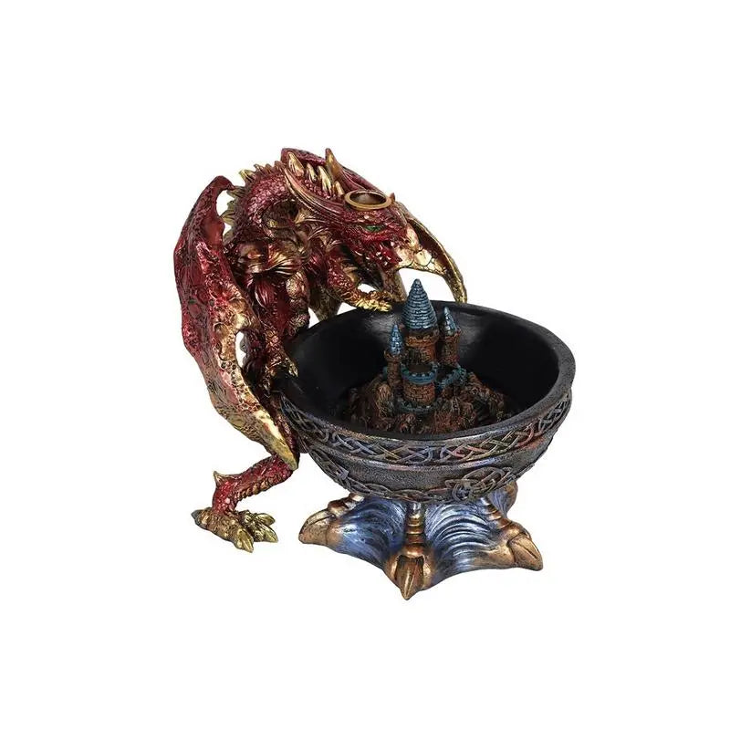 Large Dragon Bowl Backflow Incense Burner Spirit Journeys Gifts