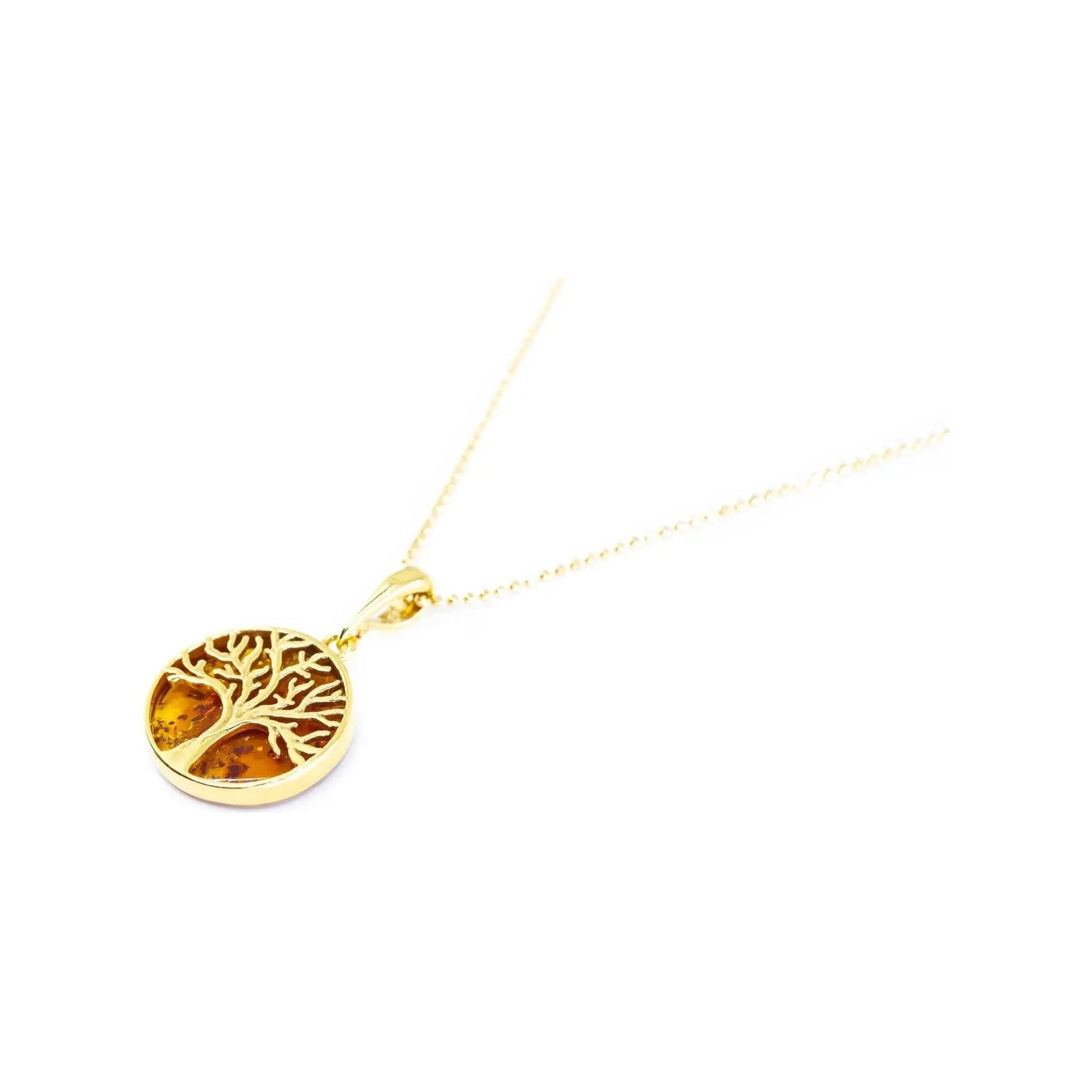 Large Gold Plated Tree of Life Pendant Spirit Journeys Gifts