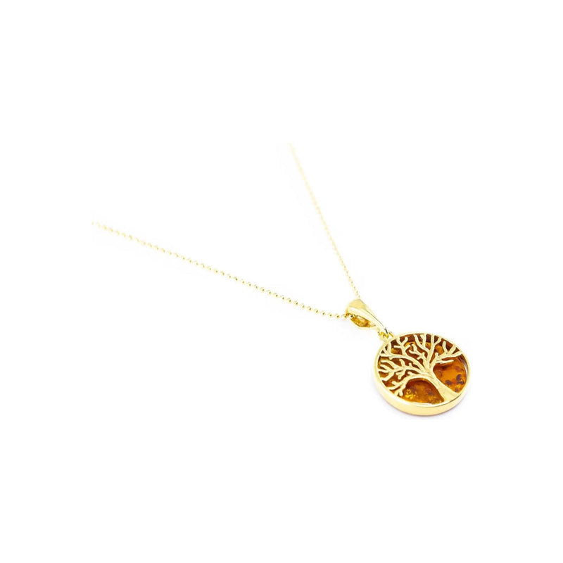 Large Gold Plated Tree of Life Pendant Spirit Journeys Gifts