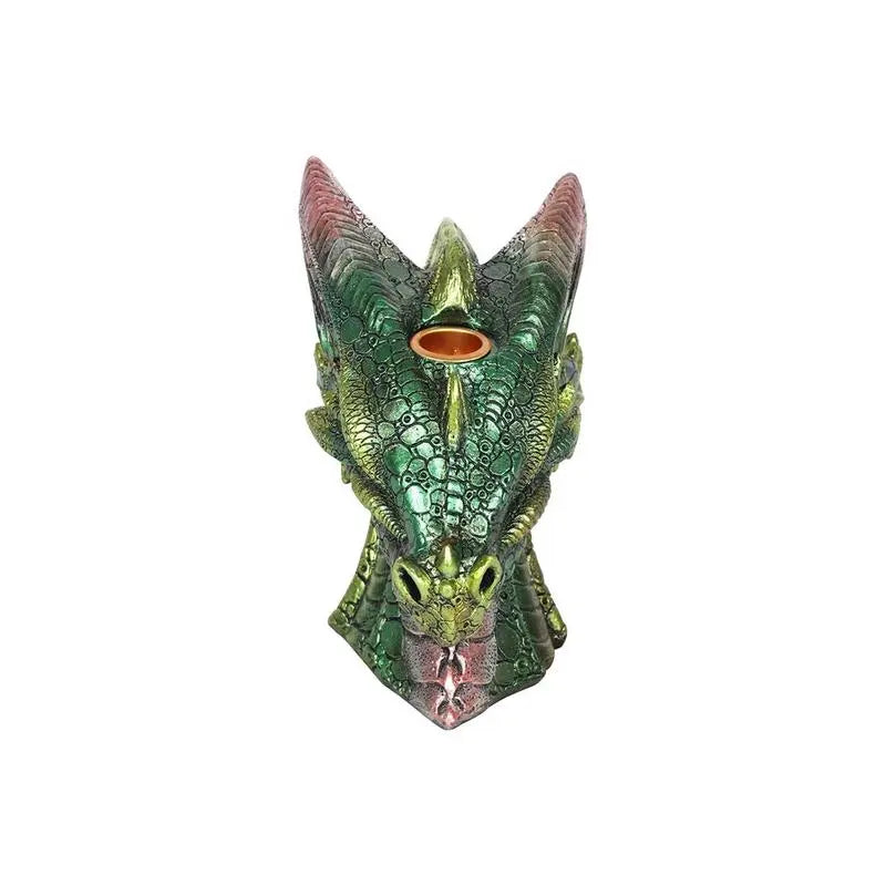 Large Green Dragon Head Backflow Incense Burner Spirit Journeys Gifts