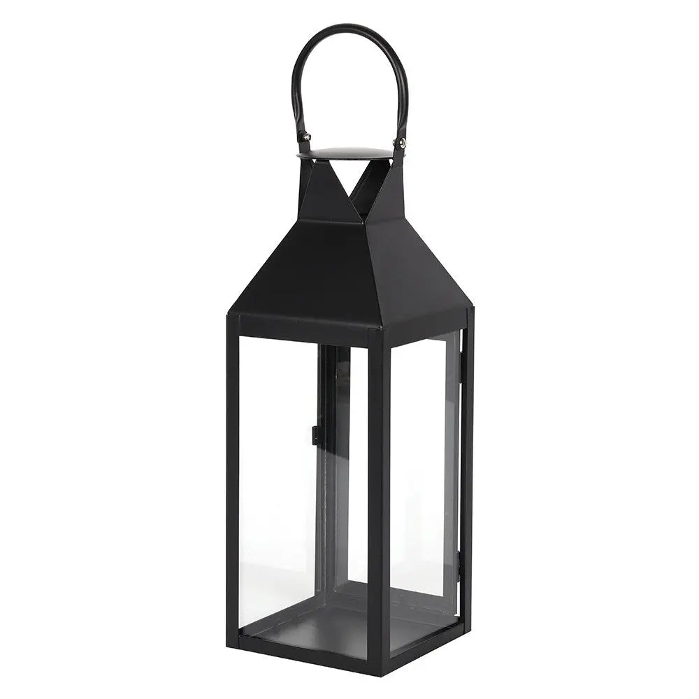 Large Satin Black Candle Lantern Gloriously Good