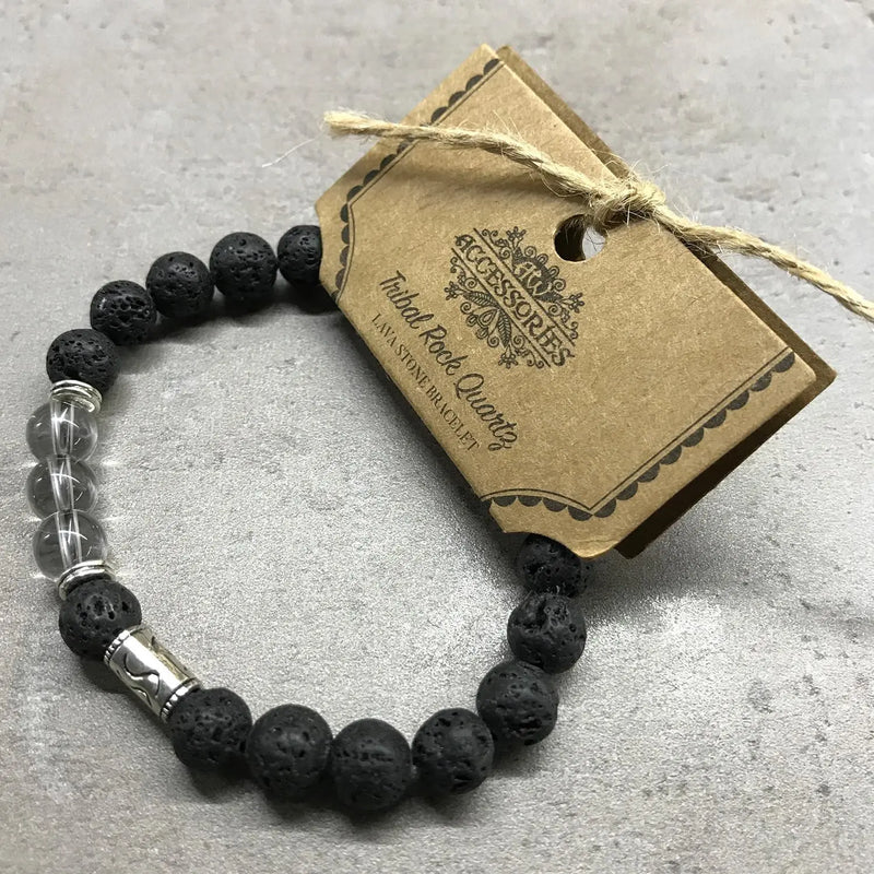 Lava Stone Bracelet - Buddha Rose Quartz Spirit Journeys Gifts