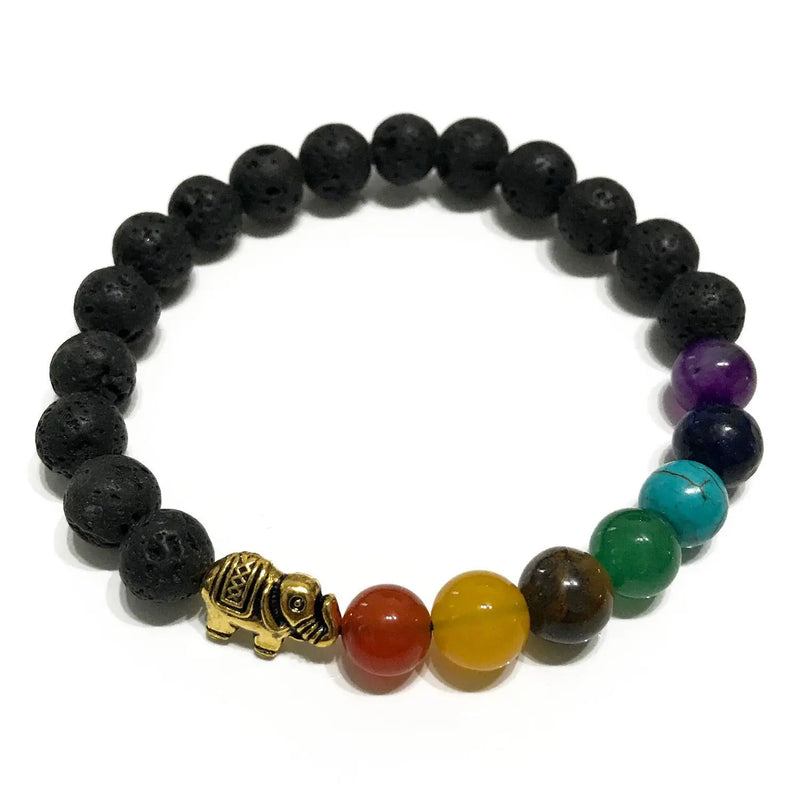 Lava Stone Bracelet - Elephant Chakra Spirit Journeys Gifts