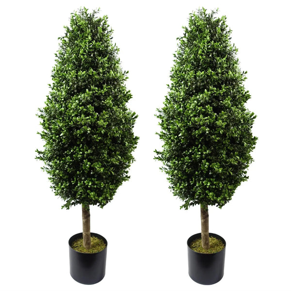 Leaf 120cm Buxus Ball Cone Artificial Tree UV Resistant Outdoor Spirit Journeys Gifts