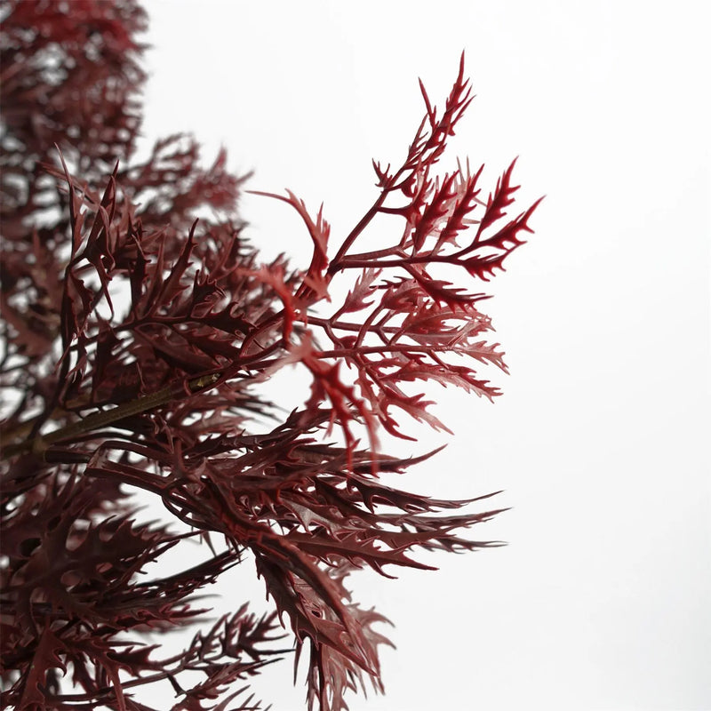 Leaf Design 120cm Red Aralia Tree Artificial UV Resistant Outdoor Spirit Journeys Gifts