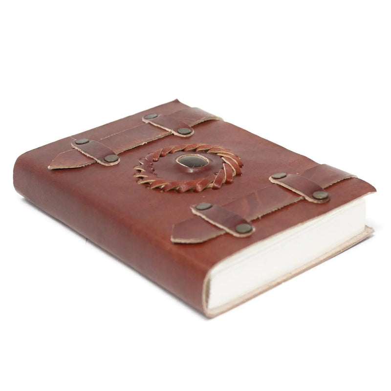 Leather Tigereye with Belts Notebook (6x4") Spirit Journeys Gifts