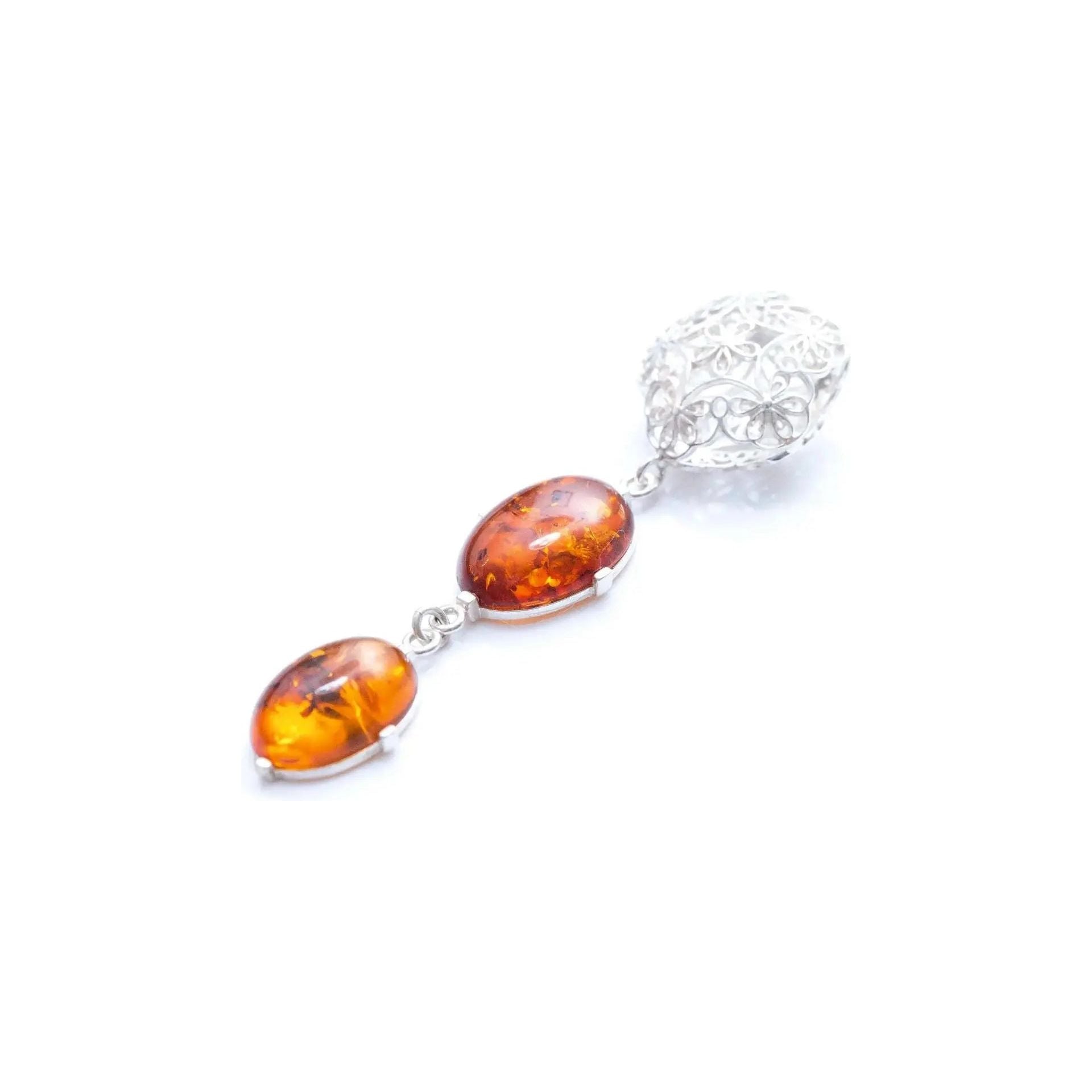 Long Amber Drop Y Necklace Spirit Journeys Gifts