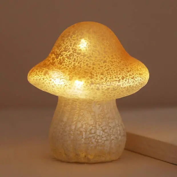 Medium Neutral Glass Mushroom Light Lisa Angel