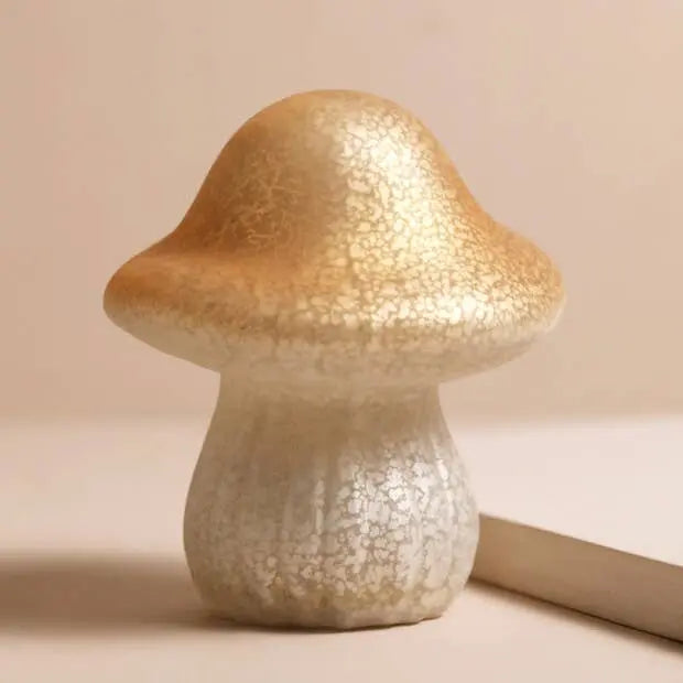 Medium Neutral Glass Mushroom Light Lisa Angel