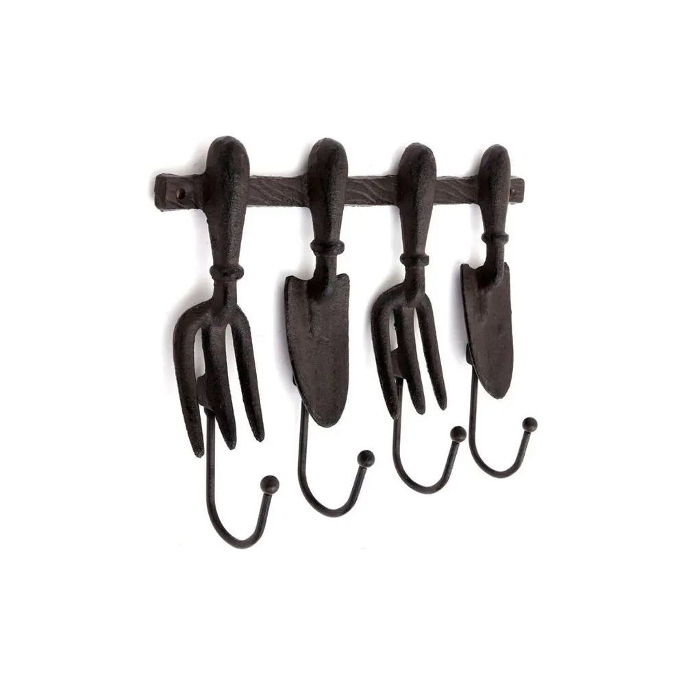 Metal Tool Shaped Four Hooks 27x20cm gekofaire