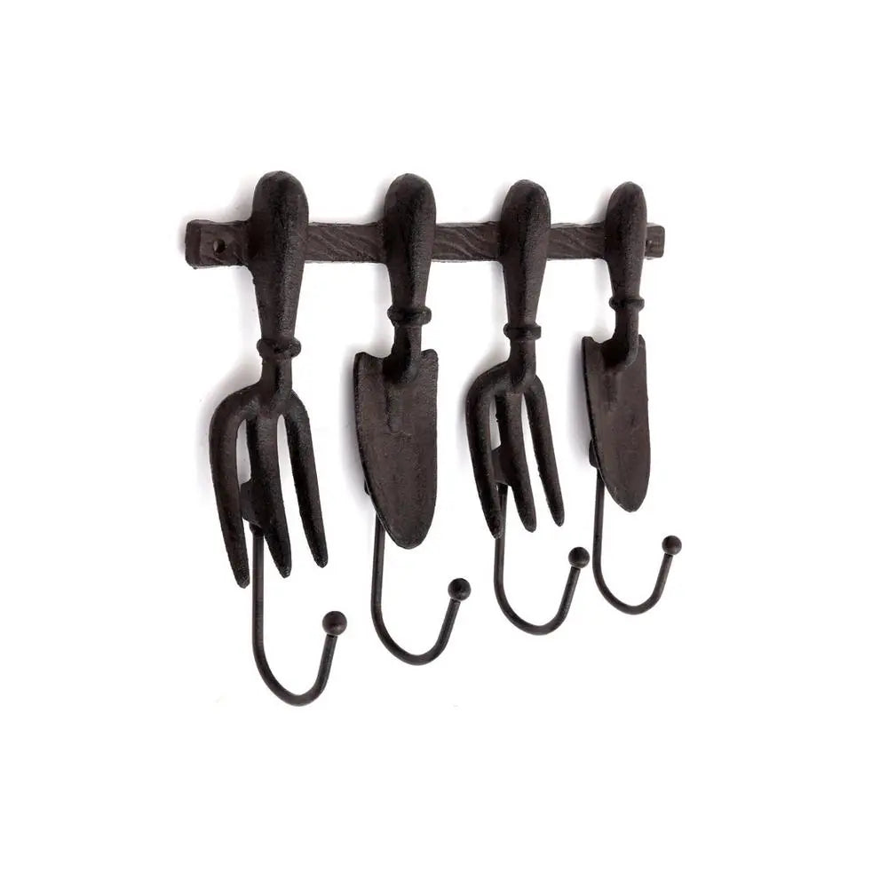 Metal Tool Shaped Four Hooks 27x20cm gekofaire