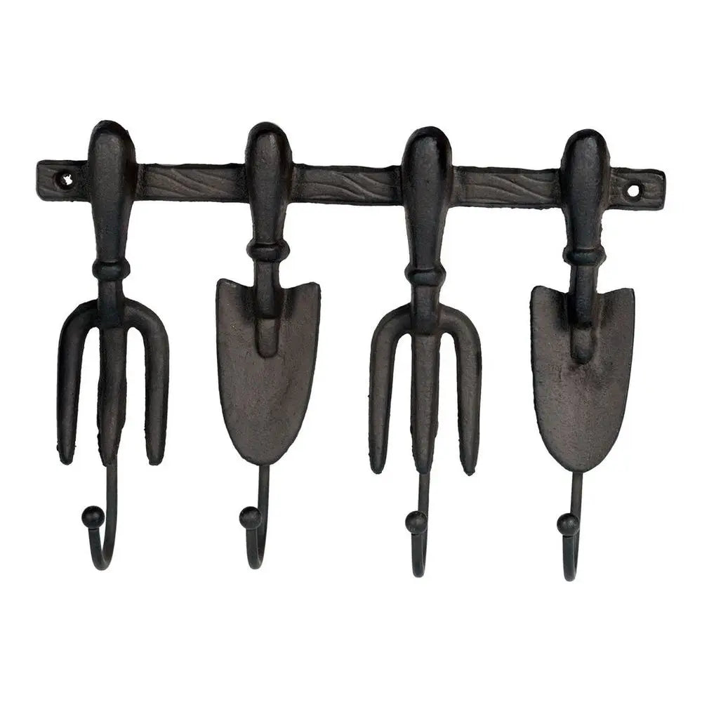 Metal Tool Shaped Four Hooks 27x20cm gekofaire