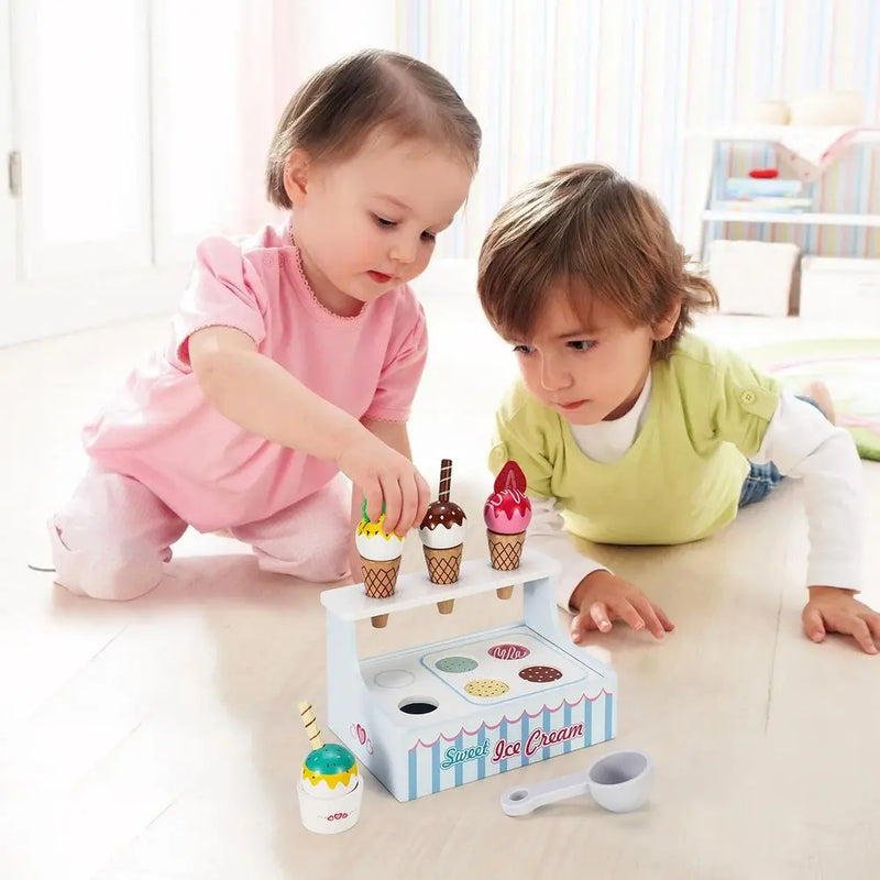 Mini Ice Cream Shop Pretend Play Toy Set Interactive Role Play Game 3+ SOKA Play Imagine Learn