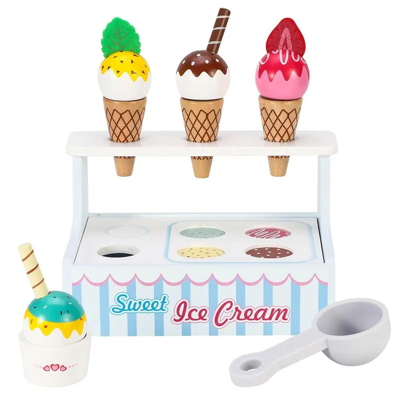 Mini Ice Cream Shop Pretend Play Toy Set Interactive Role Play Game 3+ SOKA Play Imagine Learn