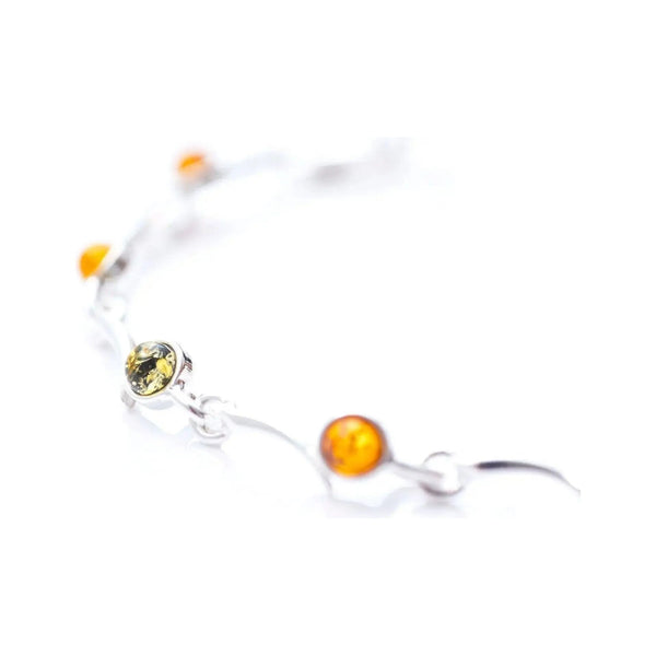 Minimal Multicolour Amber Bracelet Spirit Journeys Gifts