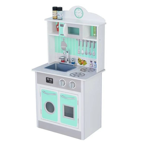 Mint Wooden Toy Kitchen for Little Chefs by Play Kitchen TD-12385M Teamson Kids