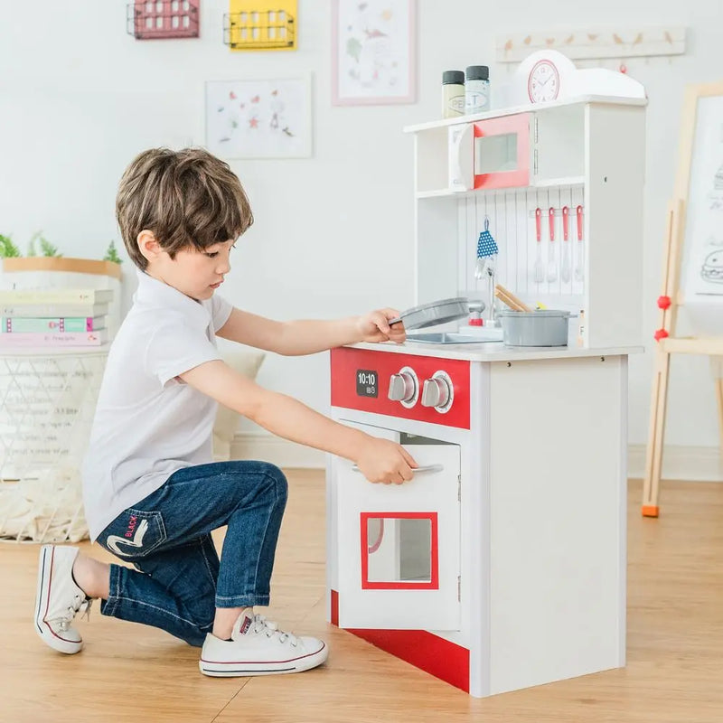 Mint Wooden Toy Kitchen for Little Chefs by Play Kitchen TD-12385M Teamson Kids