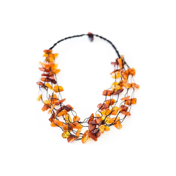 Multi Strand RAW Amber Necklace Spirit Journeys Gifts