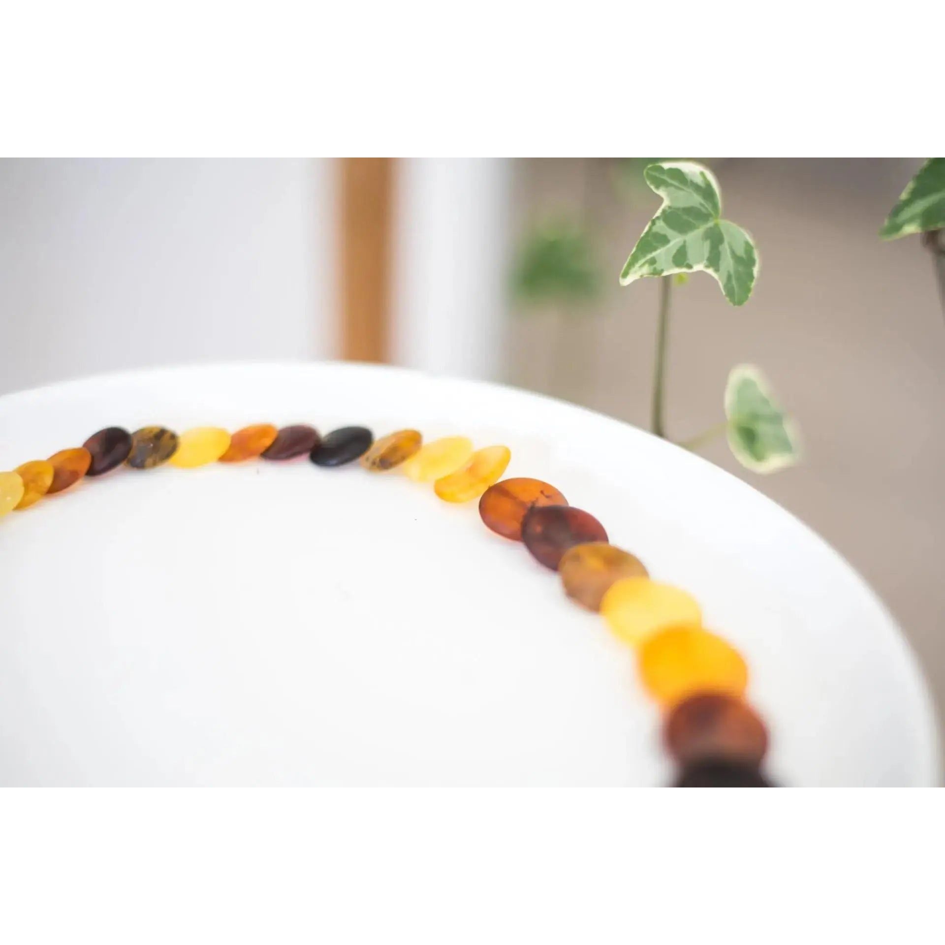 Multicolour Amber Disc Necklace Spirit Journeys Gifts