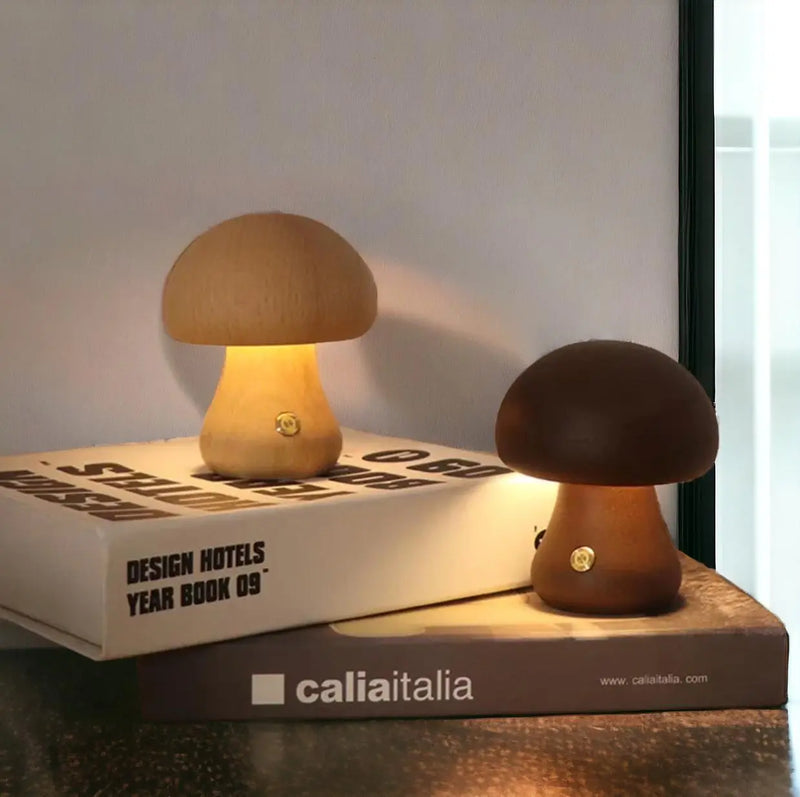 Mushroom LED Night Light With Touch Switch: C-Beech huemabe